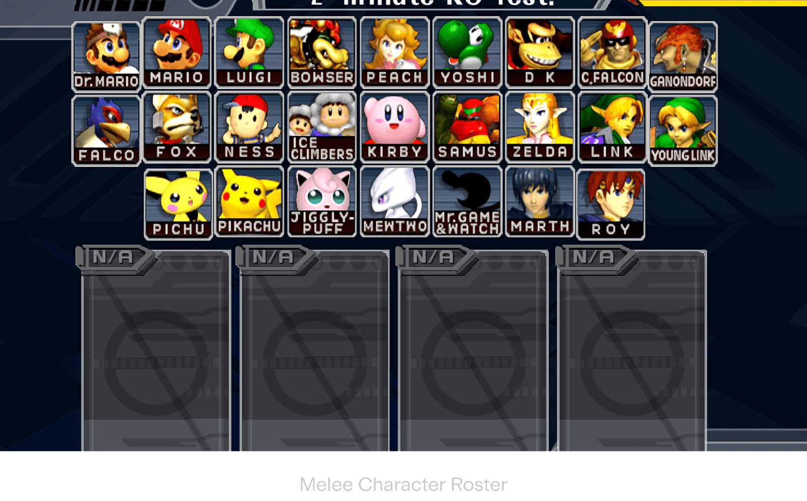Melee Roster
