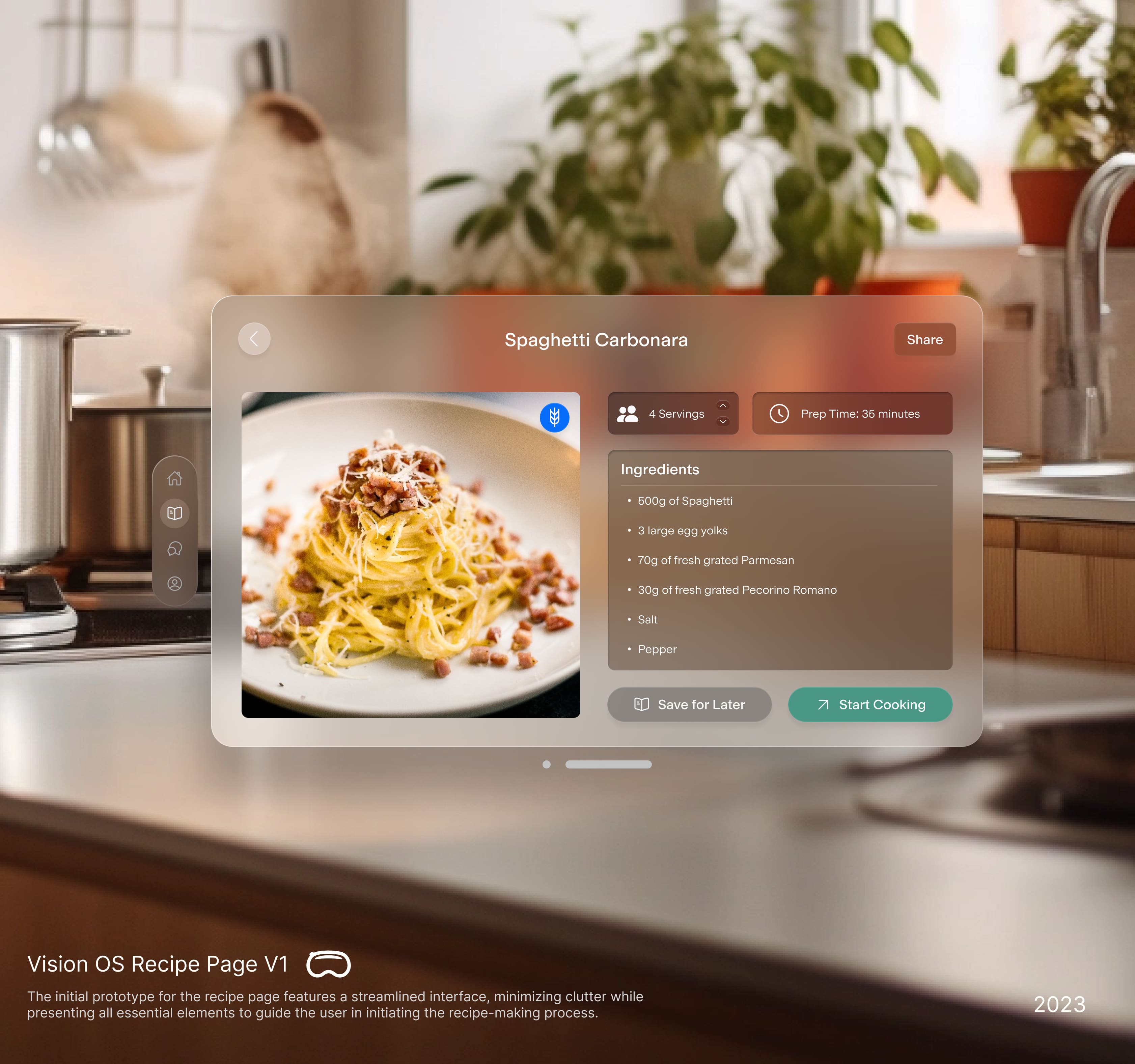 visionOS Recipes