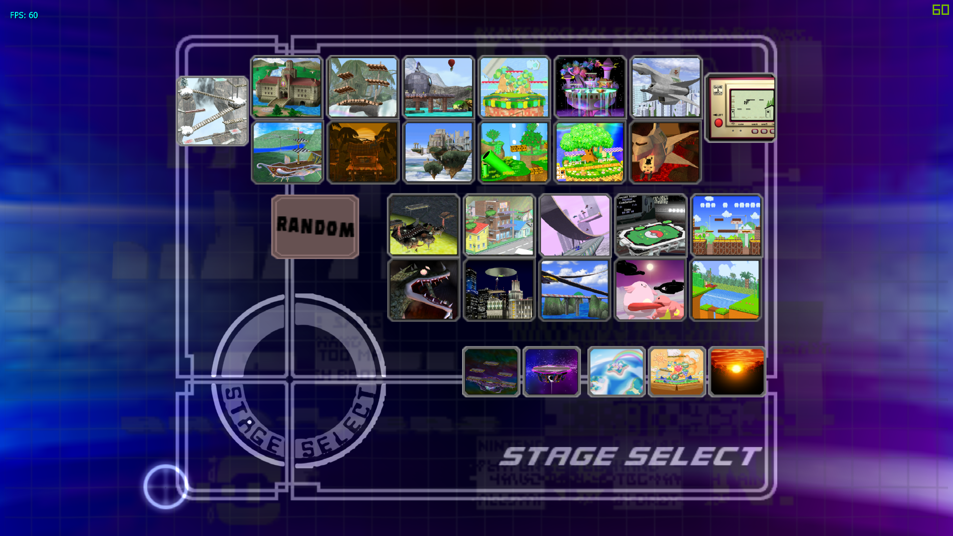 Melee stage selection